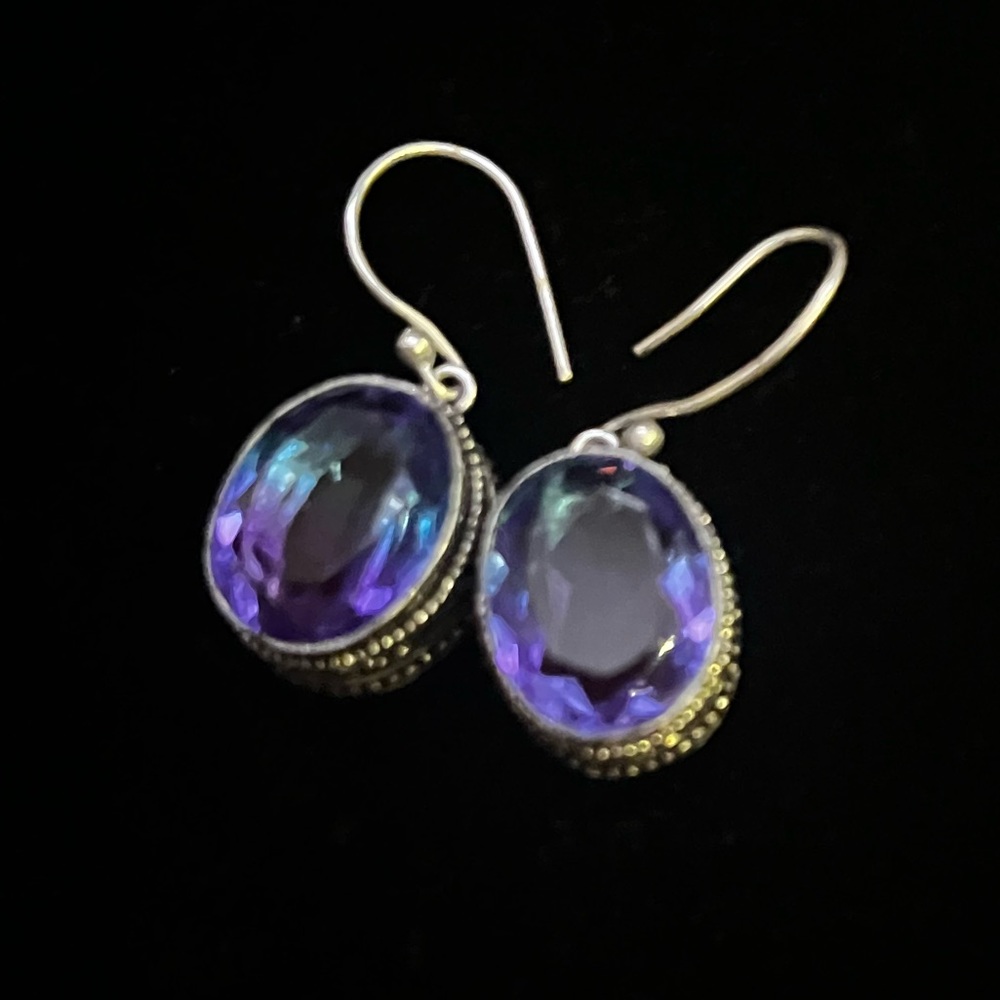 Amethyst 925 Sterling Silver handmade beautiful and unique piece.